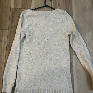 LOFT Speckled Cream Sweater